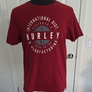 Hurley Men's Maroon Graphic Tee